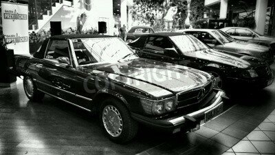 Fototapete Ausstellung alter Autos