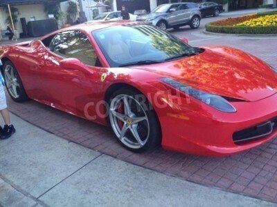 Fototapete Bunte Autos auf Kuba