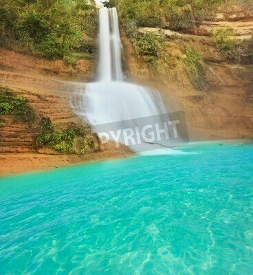 Fototapete Wasserfall aus dem Dschungel