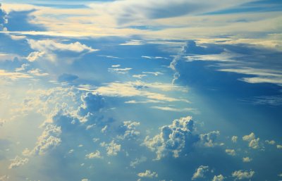 Fototapete Himmel helle Wolken