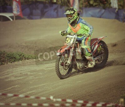 Fototapete Geländemotorrad-Rennen