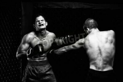 Fototapete Boxer im Kampf