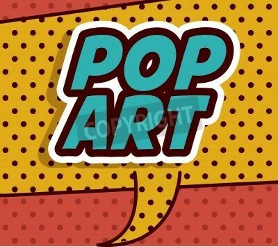 Fototapete Pop-Art-Illustration mit Untertiteln