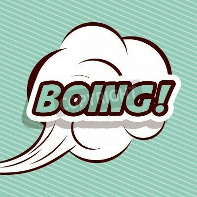 Fototapete Sprechblase mit Pop-Art-Text