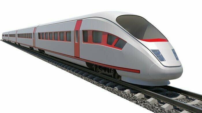 Sticker Zug auf weißem Hintergrund