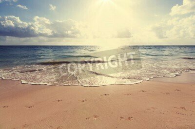 Fototapete Abdrücke am Strand