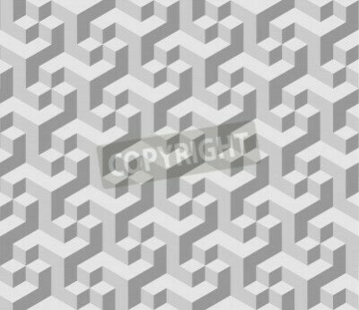 Fototapete Muster 3D grau