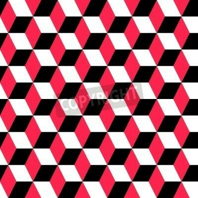 Fototapete Rosa Würfel 3D