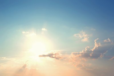 Fototapete Zerstreute Sonnenstrahlen