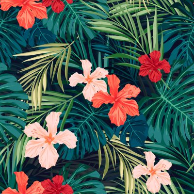 Fototapete Hawaii Muster mit Natur