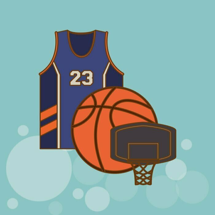 Sticker Basketball-Symbol-Design