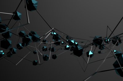 Fototapete Dynamische räumliche Abstraktion