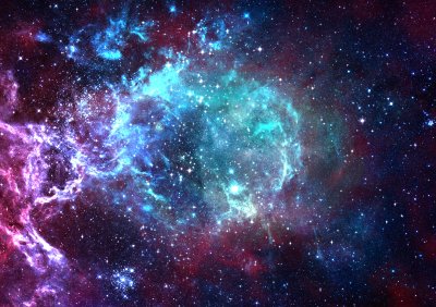 Fototapete Bunte Galaxie