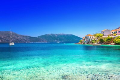 Fototapete Malerische Landschaft griechische Insel