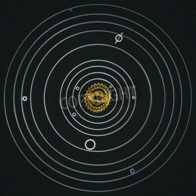 Fototapete Bahnen des Sonnensystems