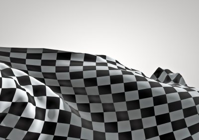 Fototapete Flagge 3D Formel 1