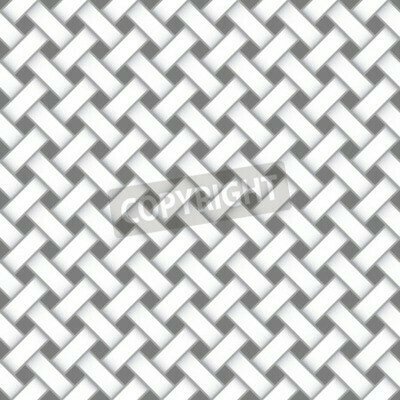 Fototapete Weißes Geflecht 3D