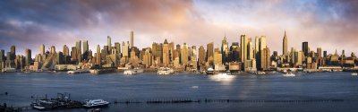 Fototapete Panorama von Downtown Manhattan