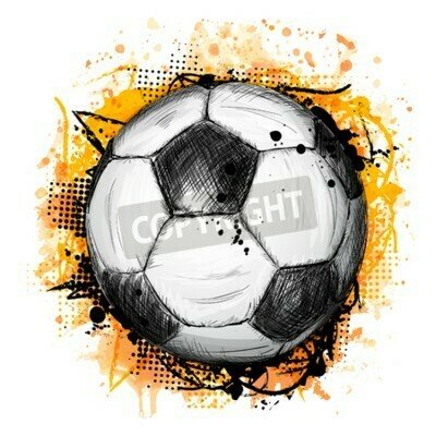 Fototapete Zeichnung des Balls