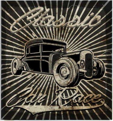 Poster Vintage alte Auto Retro-Stil
