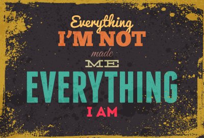 Bild Zitat auf dunklem Hintergrund