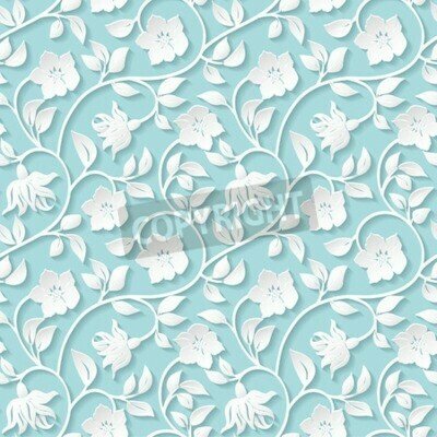 Fototapete 3D Blumen