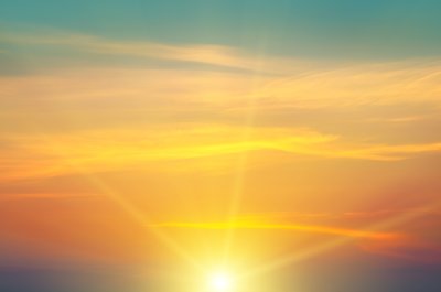 Fototapete Bunter Sonnenaufgang